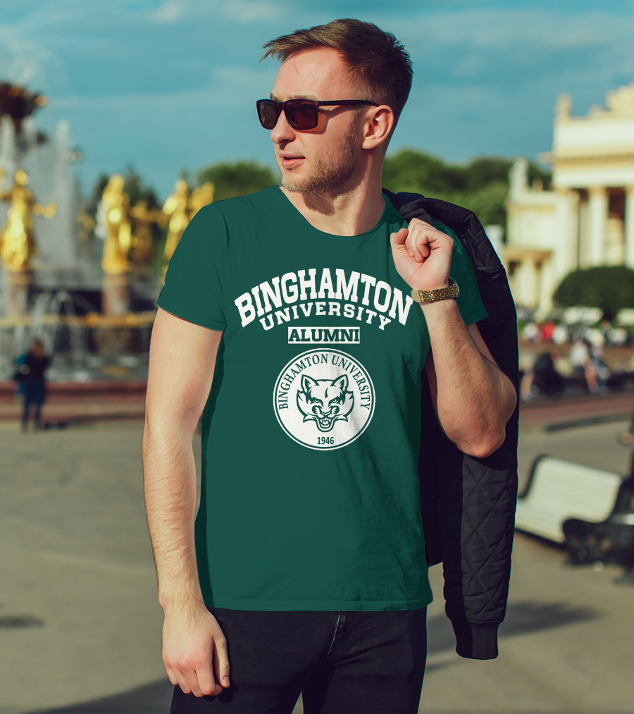 Binghamton University Alumni Bearcat Seal 1946 T-Shirt