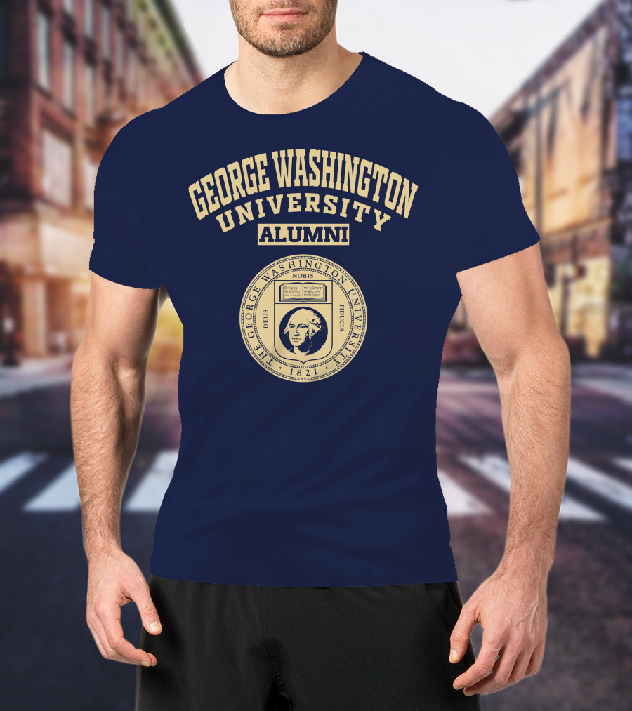 George Washington University Alumni 1821 Seal Nobis Deus Fiducia T-Shirt