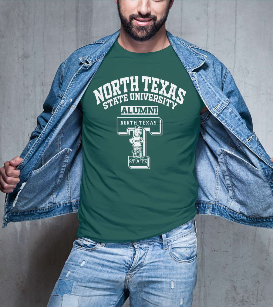 North Texas State University Alumni NTSU State T-Shirt