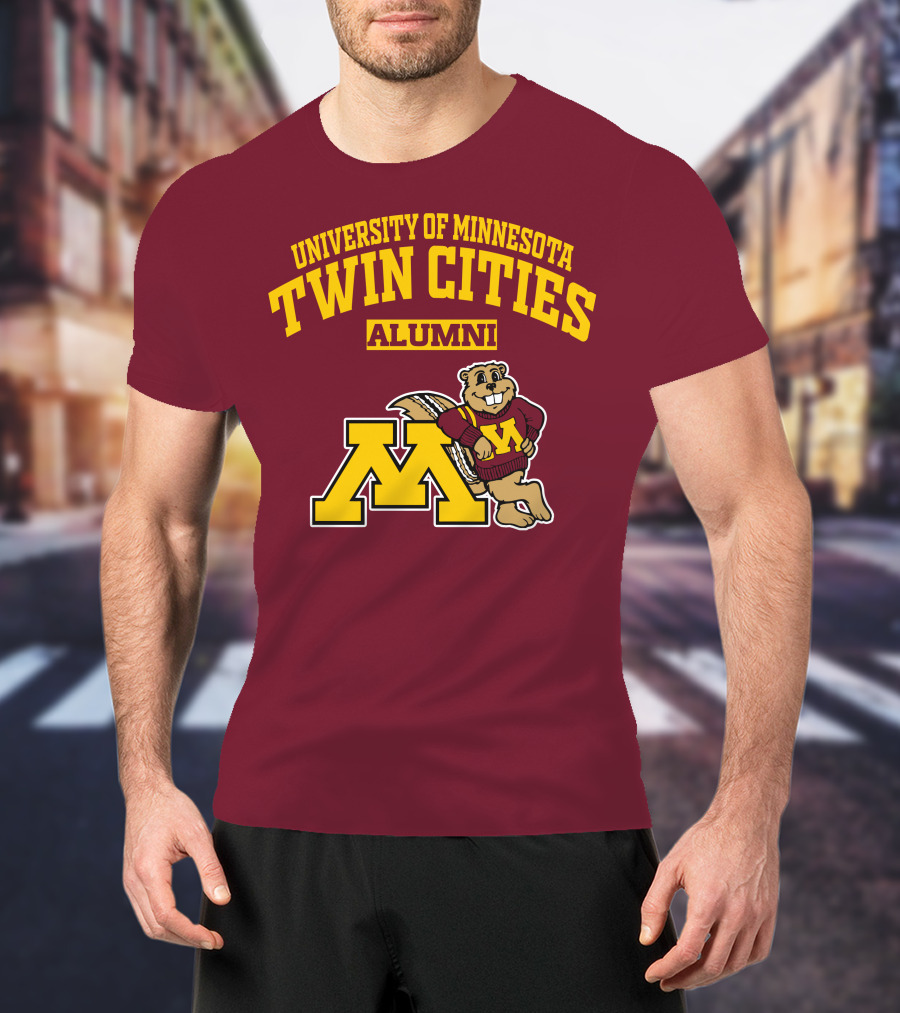 University Of Minnesota Twin Cities Alumni Goldy Gopher M T-Shirt