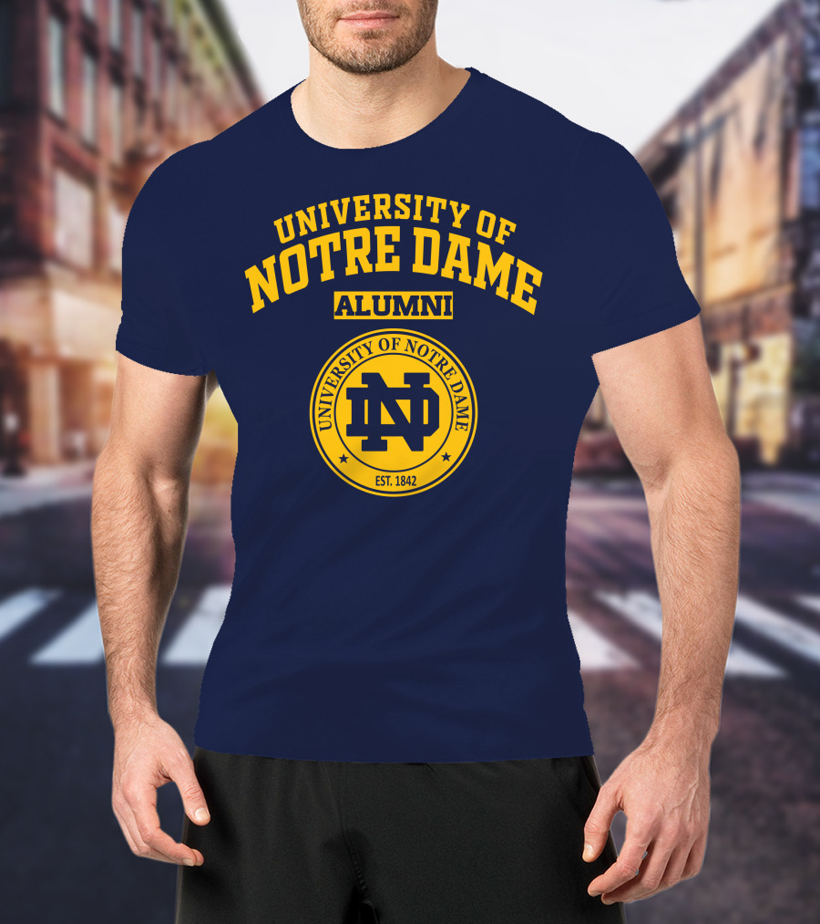University Of Notre Dame Alumni Logo EST. 1842 T-Shirt