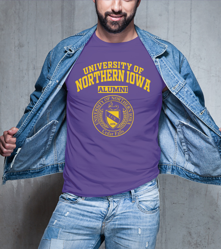 University Of Northern Iowa Alumni Cedar Falls 1876 Lux T-Shirt
