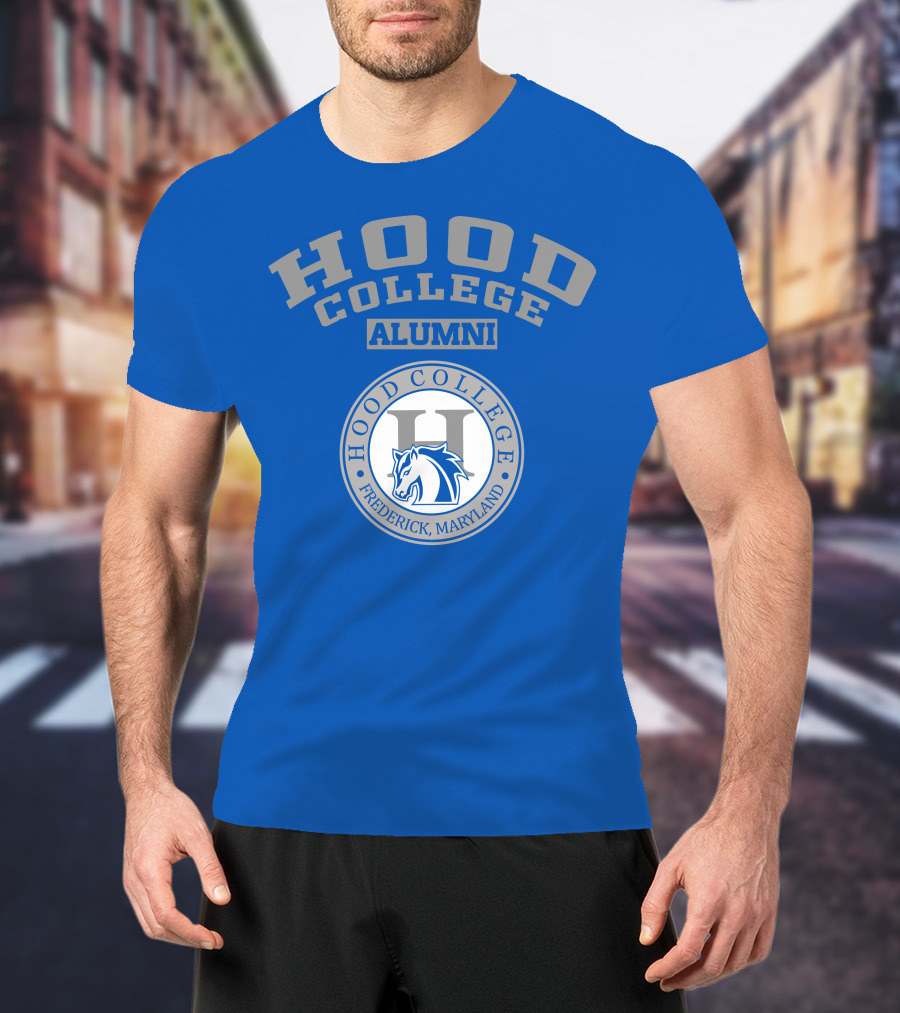 Hood College Alumni Frederick Maryland Logo Horse Emblem T-Shirt