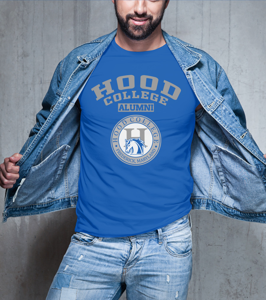 Hood College Alumni Frederick Maryland Logo Horse Emblem T-Shirt