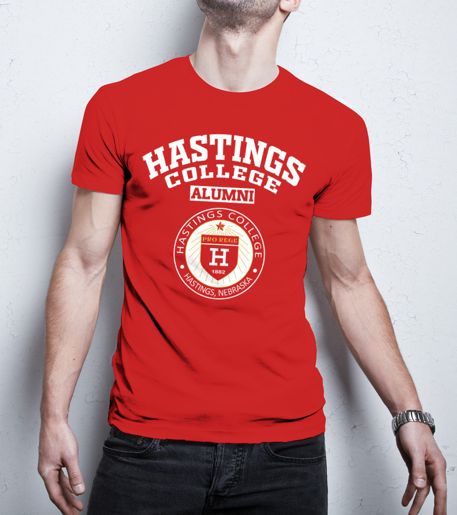 Hastings College Alumni Pro Rege 1882 Hastings Nebraska T-Shirt