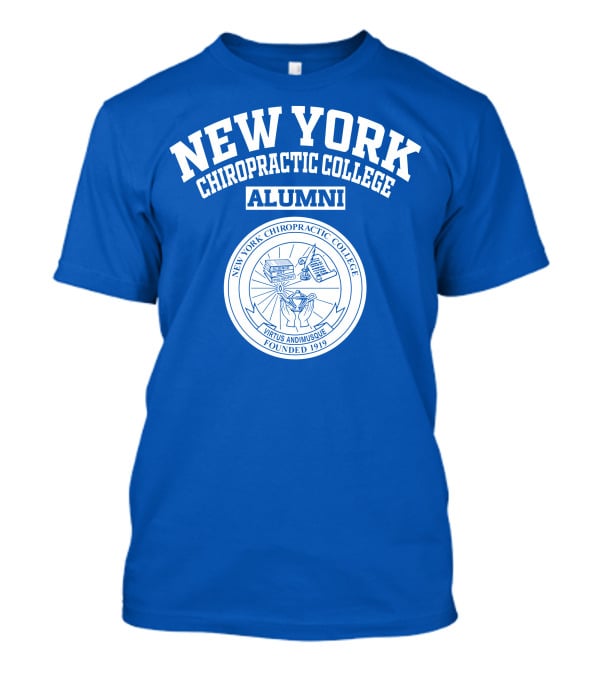 New York Chiropractic College Alumni Seal Founded 1919 Virtus Adimusque T-Shirt