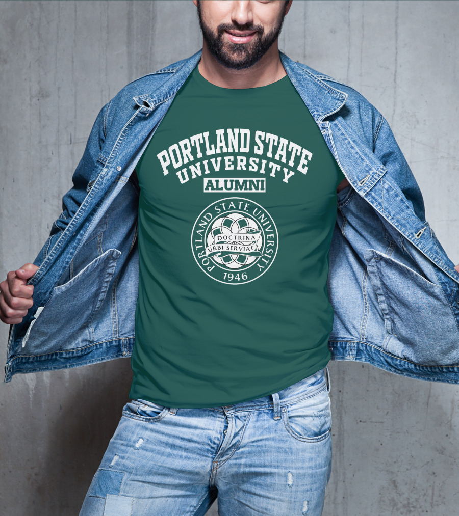 Portland State University Alumni Doctrina Urbi Serviat 1946 T-Shirt