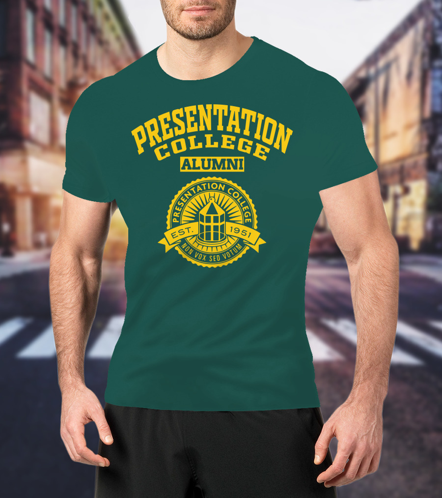 Presentation College Alumni Est. 1951 Mon Vox Sed Votum T-Shirt
