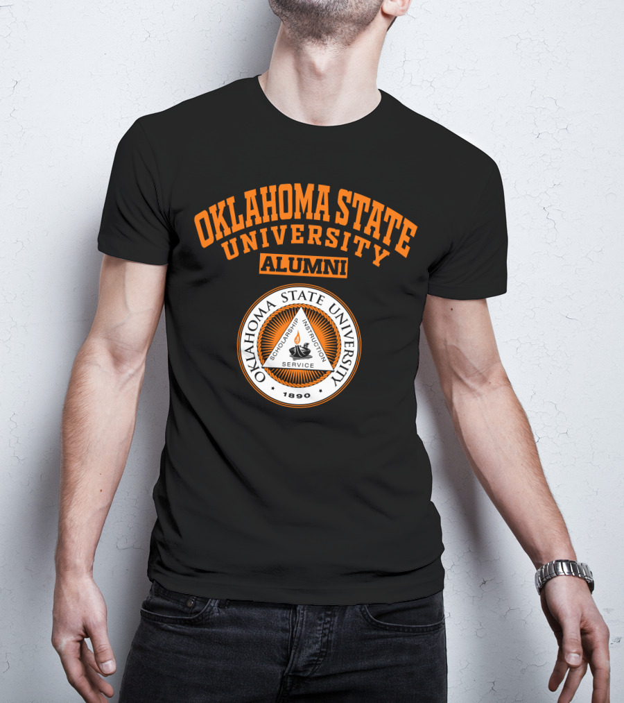 Oklahoma State University Alumni 1890 Scholarship Instruction Service T-Shirt