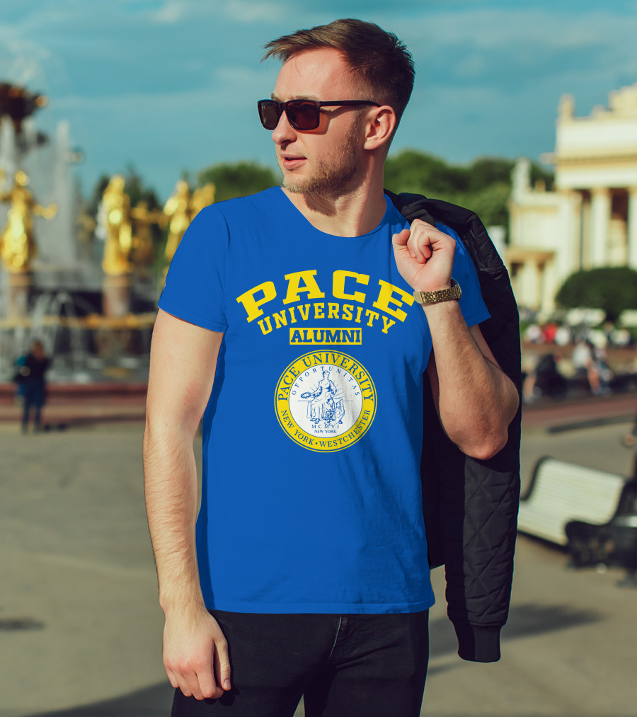 Pace University Alumni Seal New York Westchester MCMV Opportunities T-Shirt
