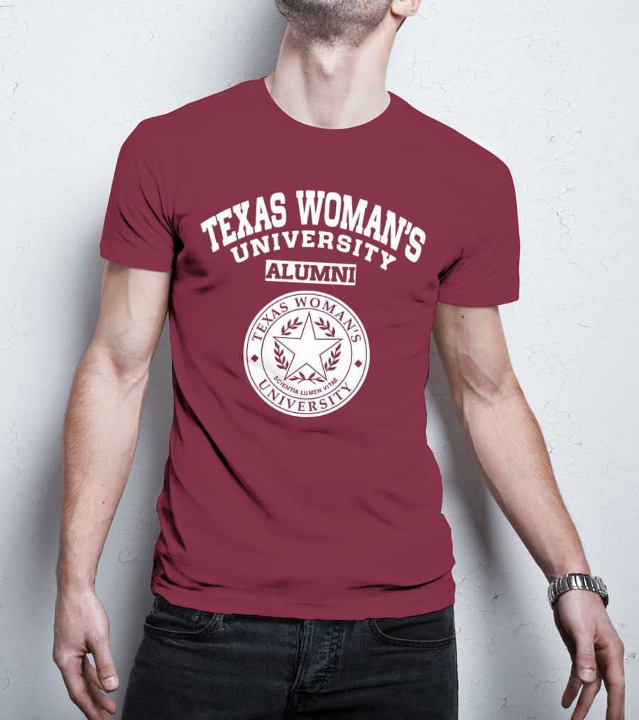 Texas Woman's University Alumni Scientia Lumen Vitae T-Shirt