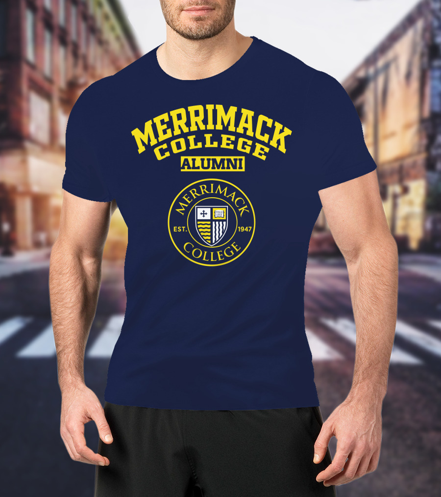 Merrimack College Alumni Est. 1947 Emblem T-Shirt