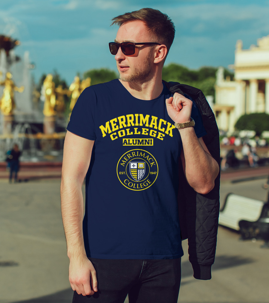 Merrimack College Alumni Est. 1947 Emblem T-Shirt