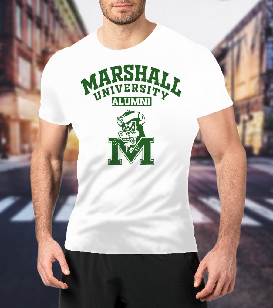 Marshall University Alumni Buffalo Logo M T-Shirt