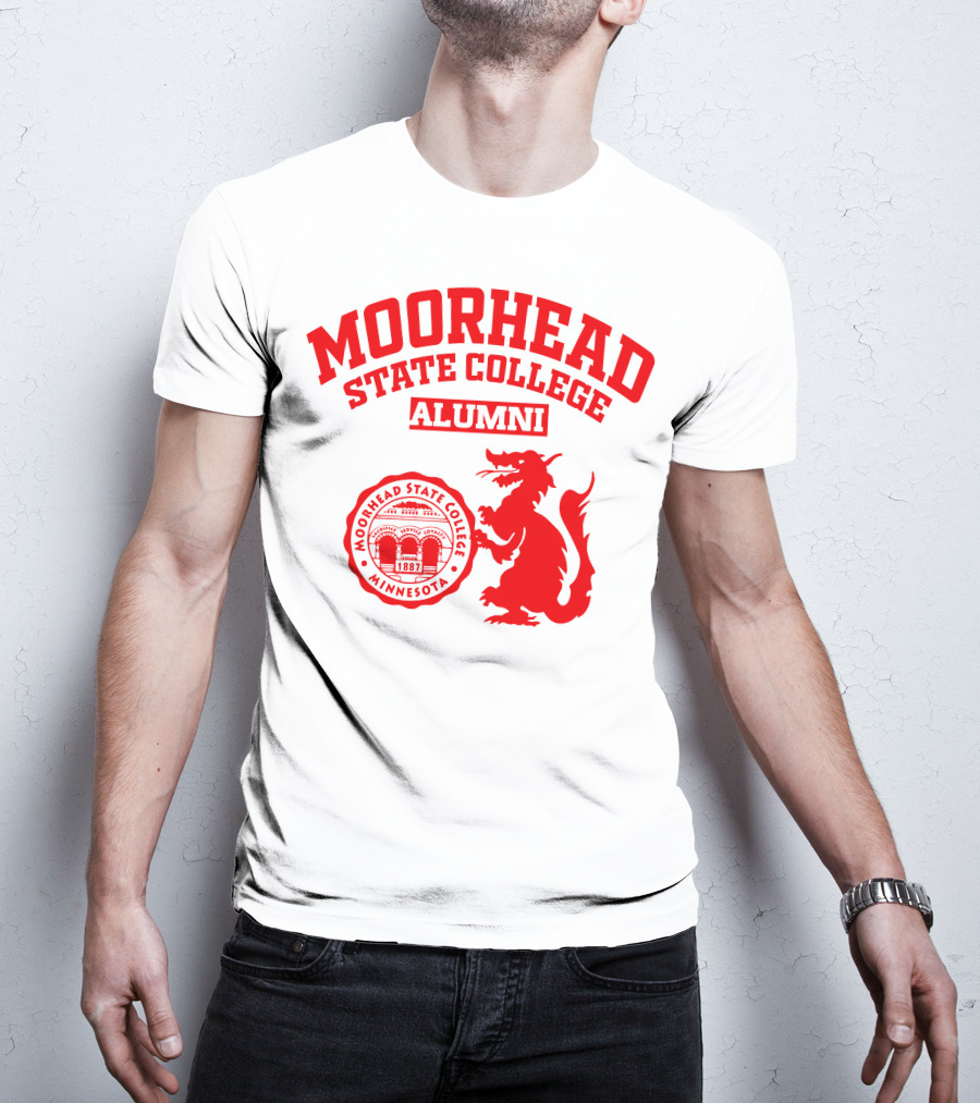 Moorhead State College Alumni Minnesota 1887 Red Dragon T-Shirt