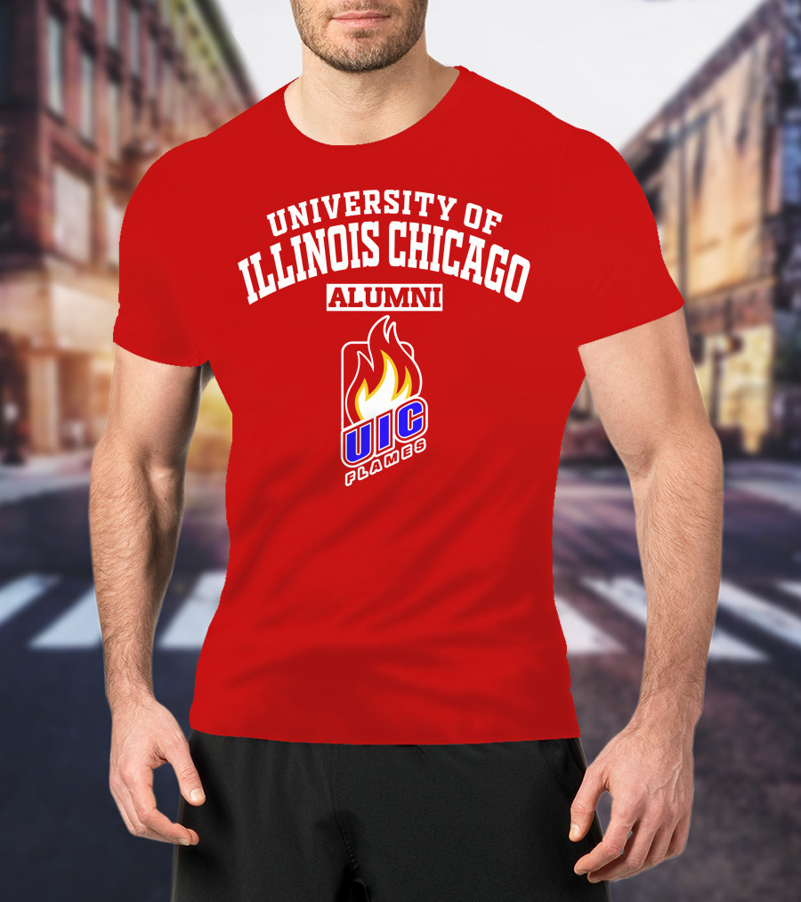 University Of Illinois Chicago UIC Flames Alumni T-Shirt