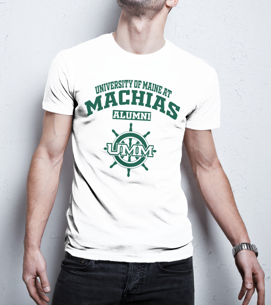 University Of Maine At Machias UMM Alumni Ship Wheel T-Shirt