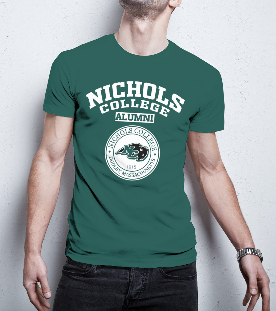 Nichols College Alumni Dudley Massachusetts 1915 NC Bison T-Shirt