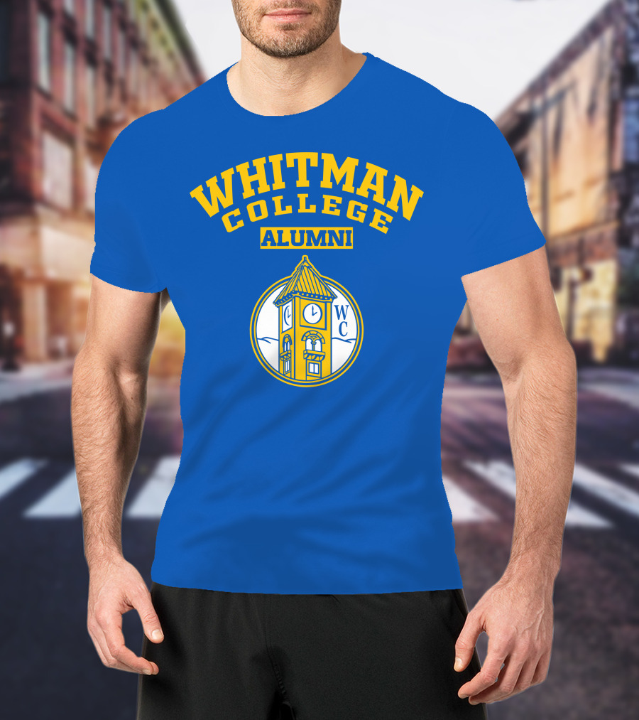 WHITMAN COLLEGE ALUMNI WC Clock Tower T-Shirt