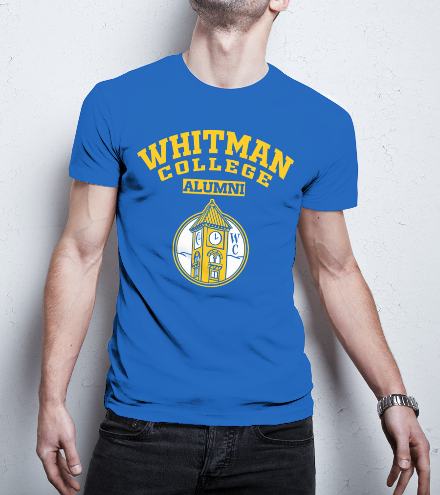 WHITMAN COLLEGE ALUMNI WC Clock Tower T-Shirt