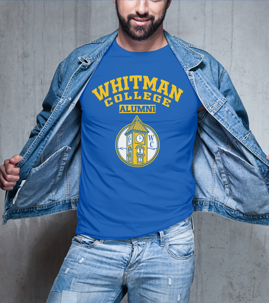 WHITMAN COLLEGE ALUMNI WC Clock Tower T-Shirt