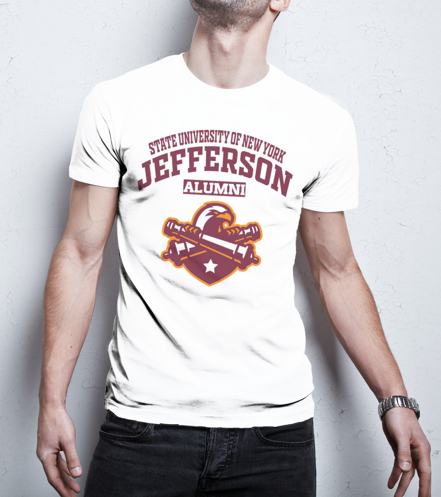 State University Of New York Jefferson Alumni Eagle Star Banner T-Shirt