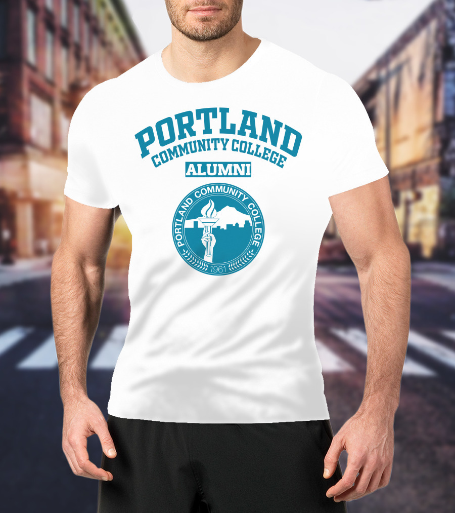Portland Community College Alumni 1961 Torch Emblem T-Shirt