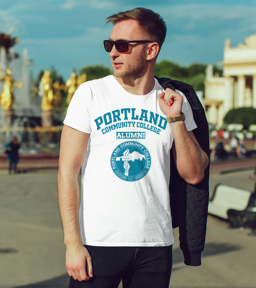 Portland Community College Alumni 1961 Torch Emblem T-Shirt