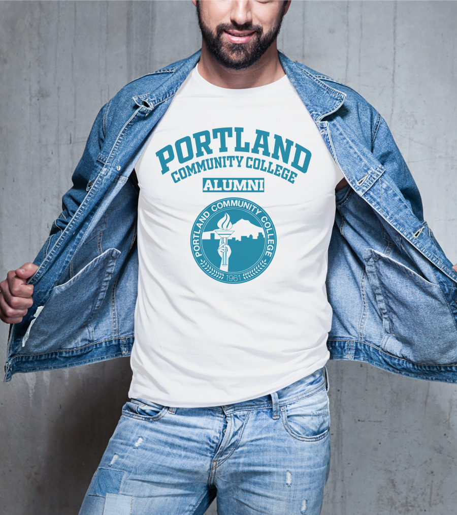Portland Community College Alumni 1961 Torch Emblem T-Shirt