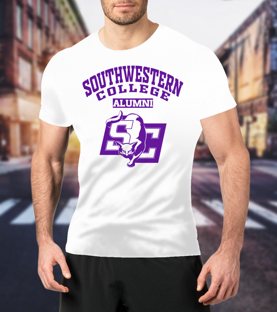 Southwestern College Alumni SC Logo With Cougar T-Shirt