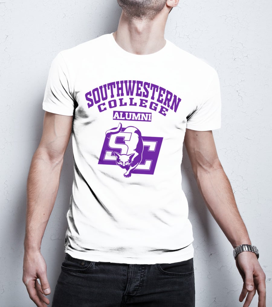 Southwestern College Alumni SC Logo With Cougar T-Shirt