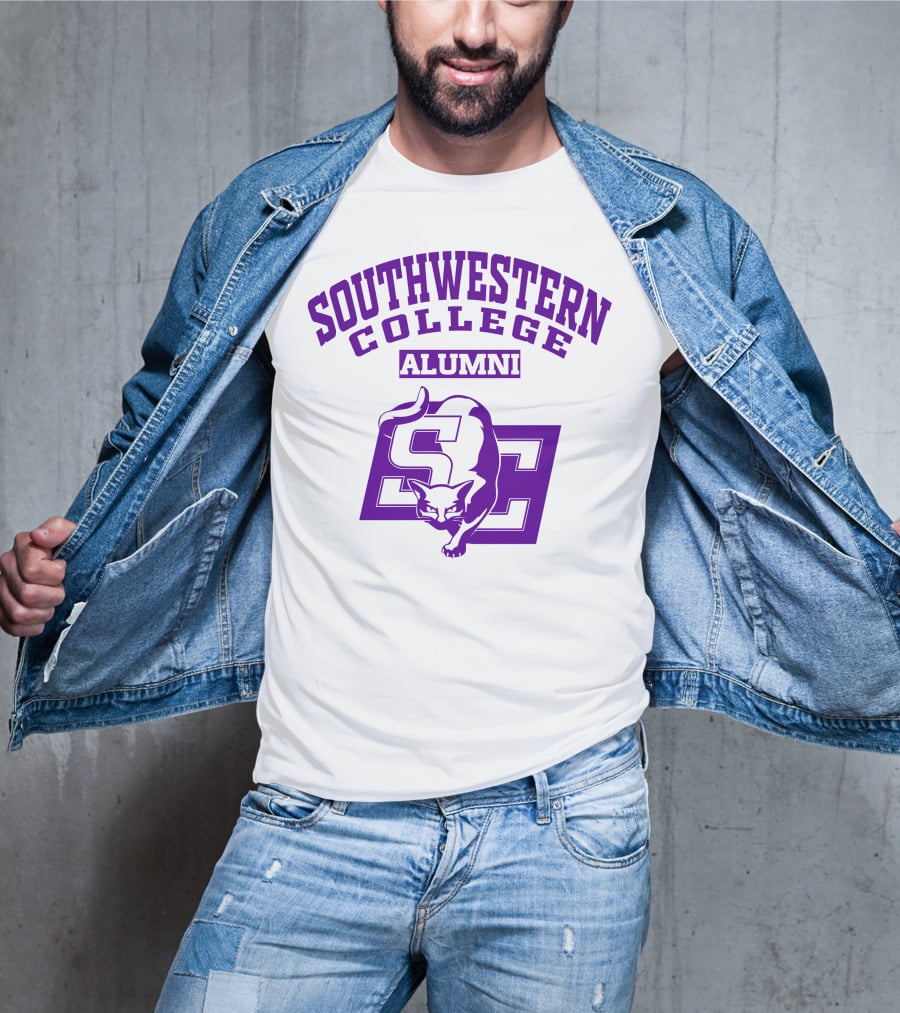 Southwestern College Alumni SC Logo With Cougar T-Shirt