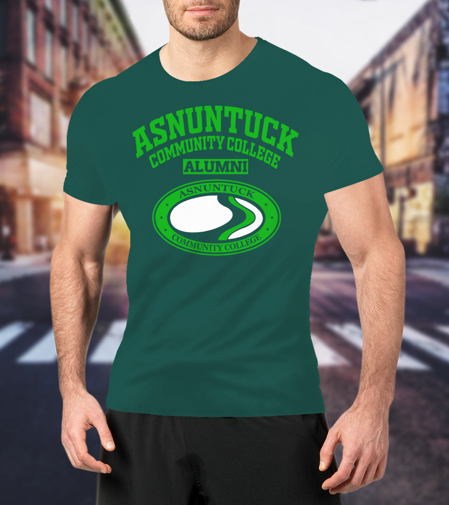 Asnuntuck Community College Alumni With Oval Emblem T-Shirt
