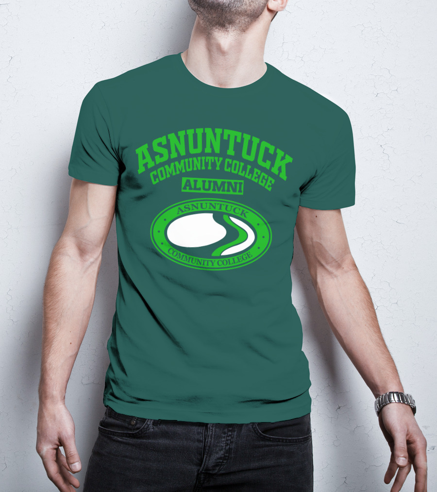 Asnuntuck Community College Alumni With Oval Emblem T-Shirt