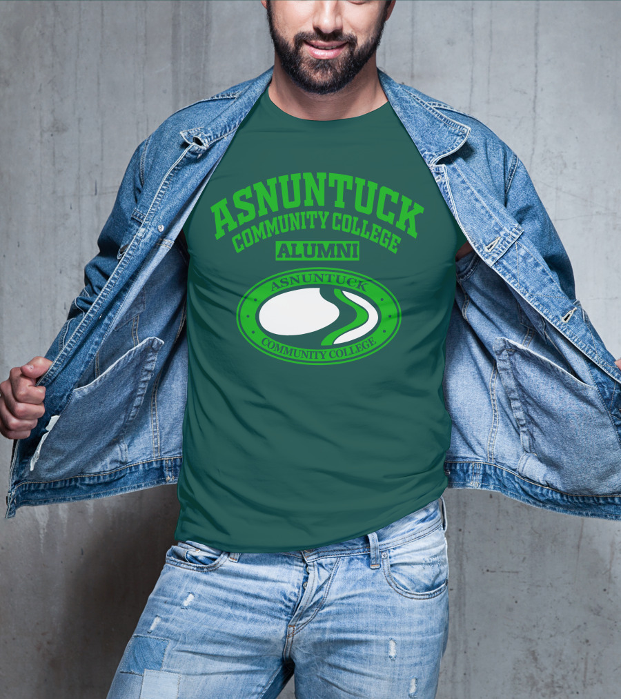 Asnuntuck Community College Alumni With Oval Emblem T-Shirt