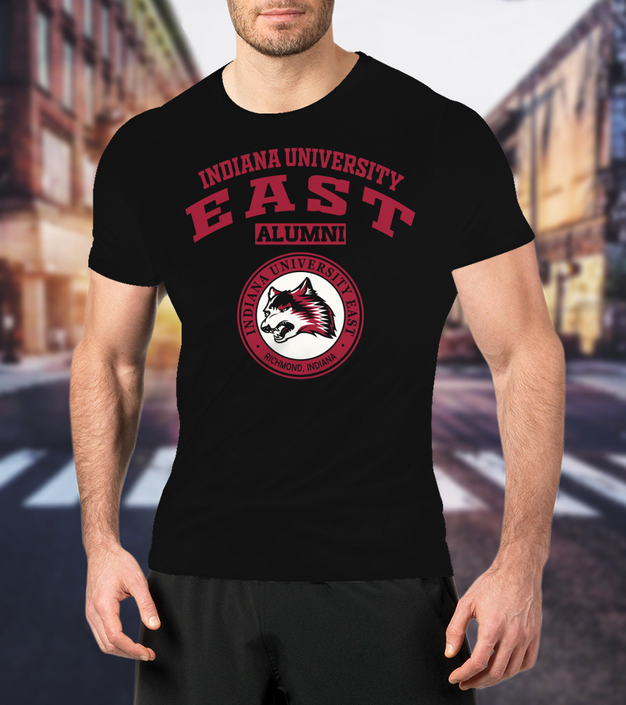 Indiana University East Alumni Richmond Indiana Wolf T-Shirt