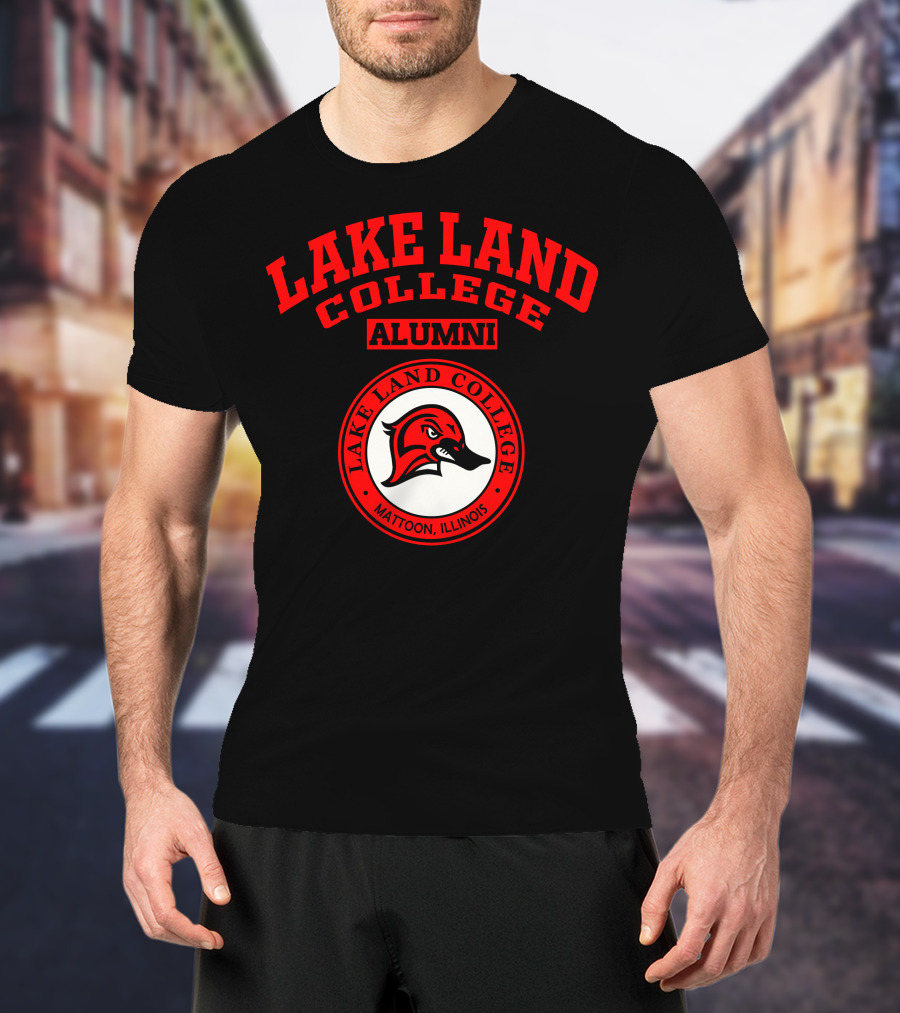 Lake Land College Alumni Mattoon Illinois Red Bird T-Shirt