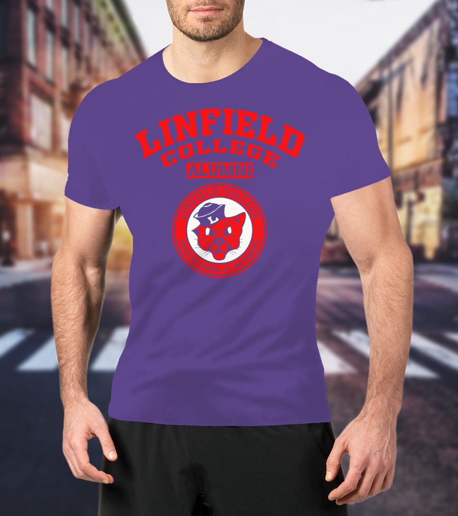 Linfield College Alumni Confido Personal Development Mascot T-Shirt