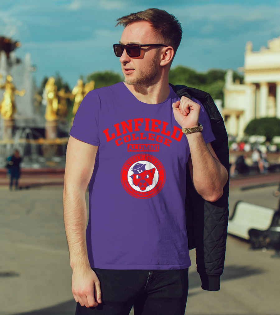 Linfield College Alumni Confido Personal Development Mascot T-Shirt