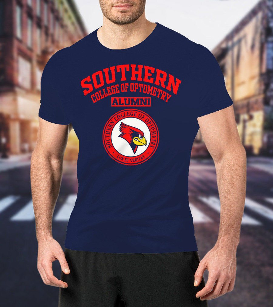 Southern College Of Optometry Alumni Lux Et Veritas Cardinal T-Shirt
