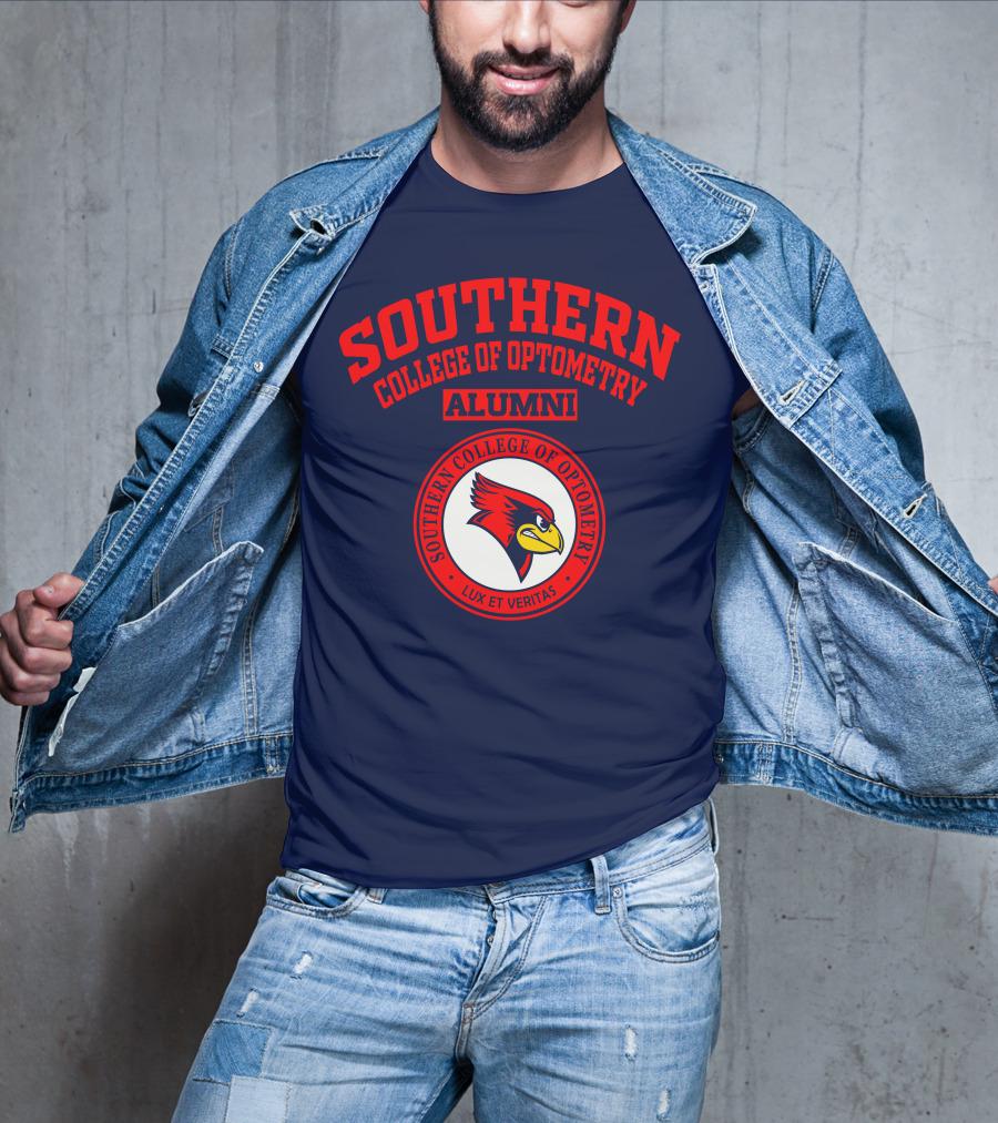 Southern College Of Optometry Alumni Lux Et Veritas Cardinal T-Shirt