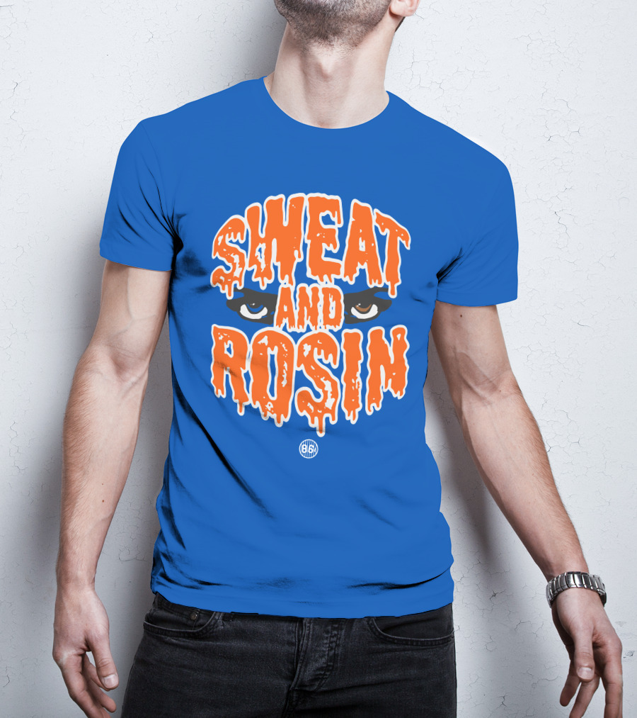 SWEAT AND ROSIN Eyes Dripping Orange 86 T-Shirt