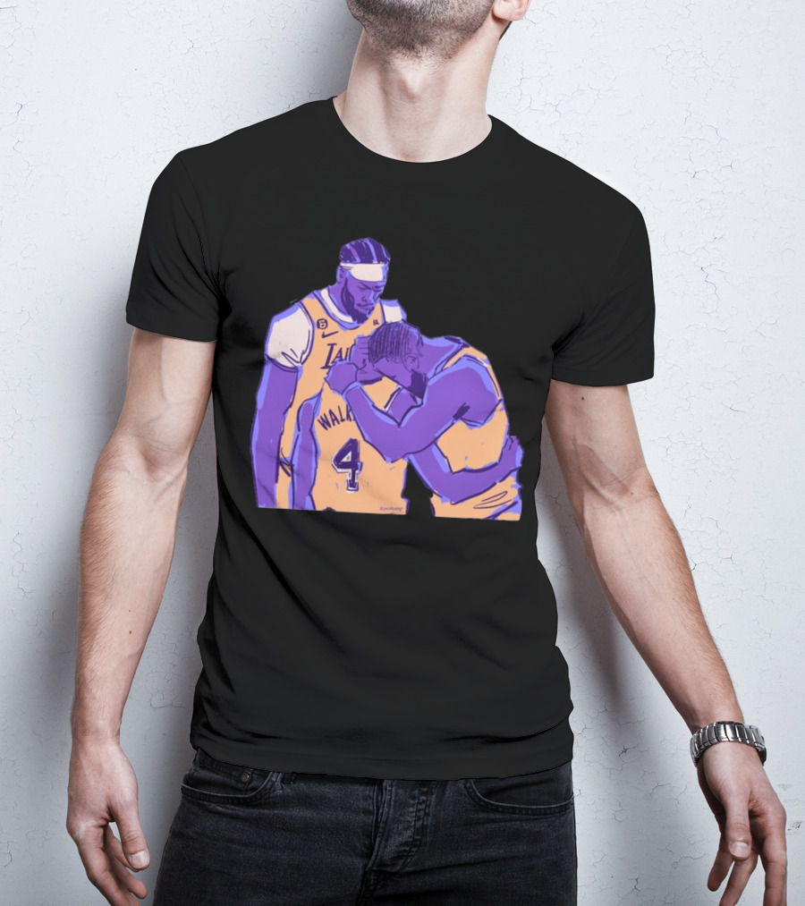 Jack Perkins Lonnie Iv Lakers Team Purehoop Walker 4 T-Shirt