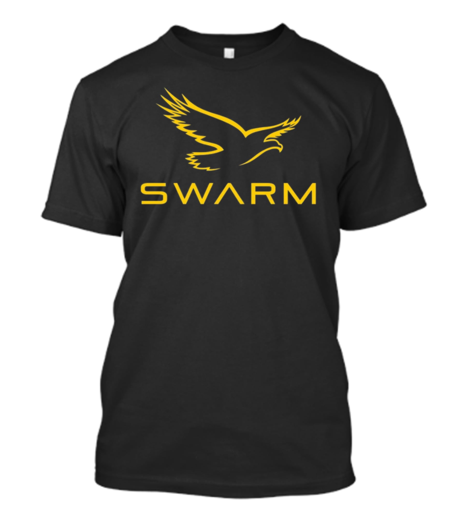 SWARM Hawk Logo Yellow Black T-Shirt