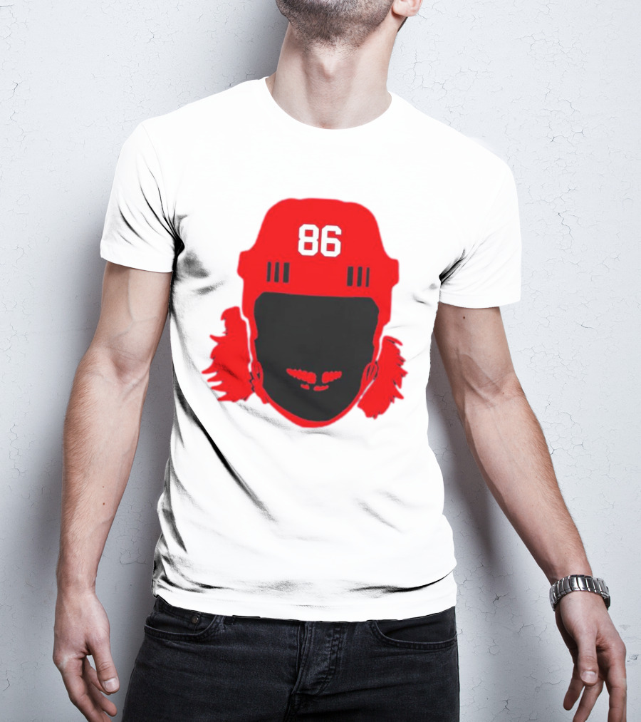 Spittin Chiclets Nj 86 Hockey Helmet T-Shirt