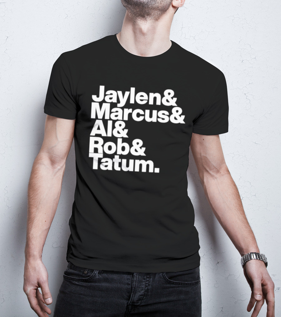 Jaylen Marcus Al Rob Tatum Boston Basketball Team Players T-Shirt