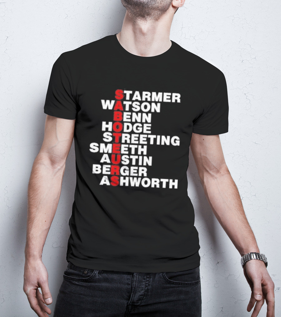 Angrybirdju Saboteurs Starmer Watson Benn Hodge Streeting Smeeth Austin Berger Ashworth T-Shirt