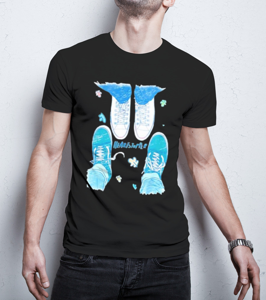 Heartstopper Nick And Charlie Shoes Pastel Sketch T-Shirt