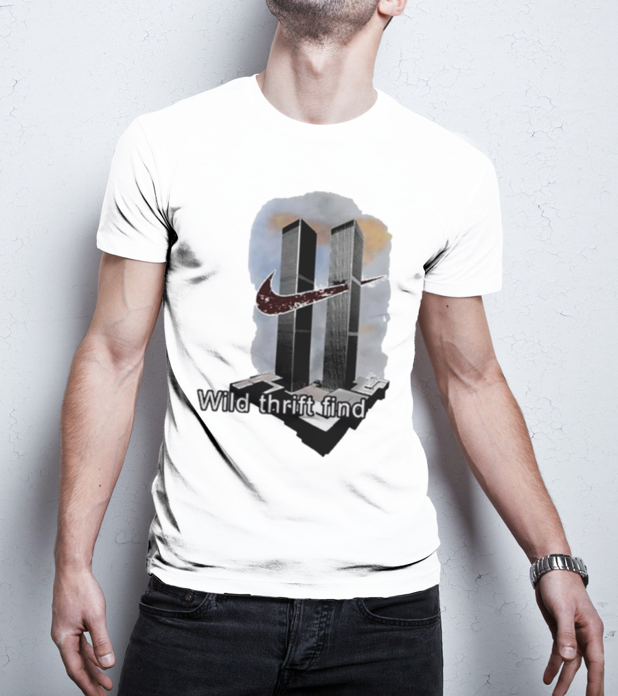 Wild Thrift Find Screenshot Tiktok Twin Towers T-Shirt