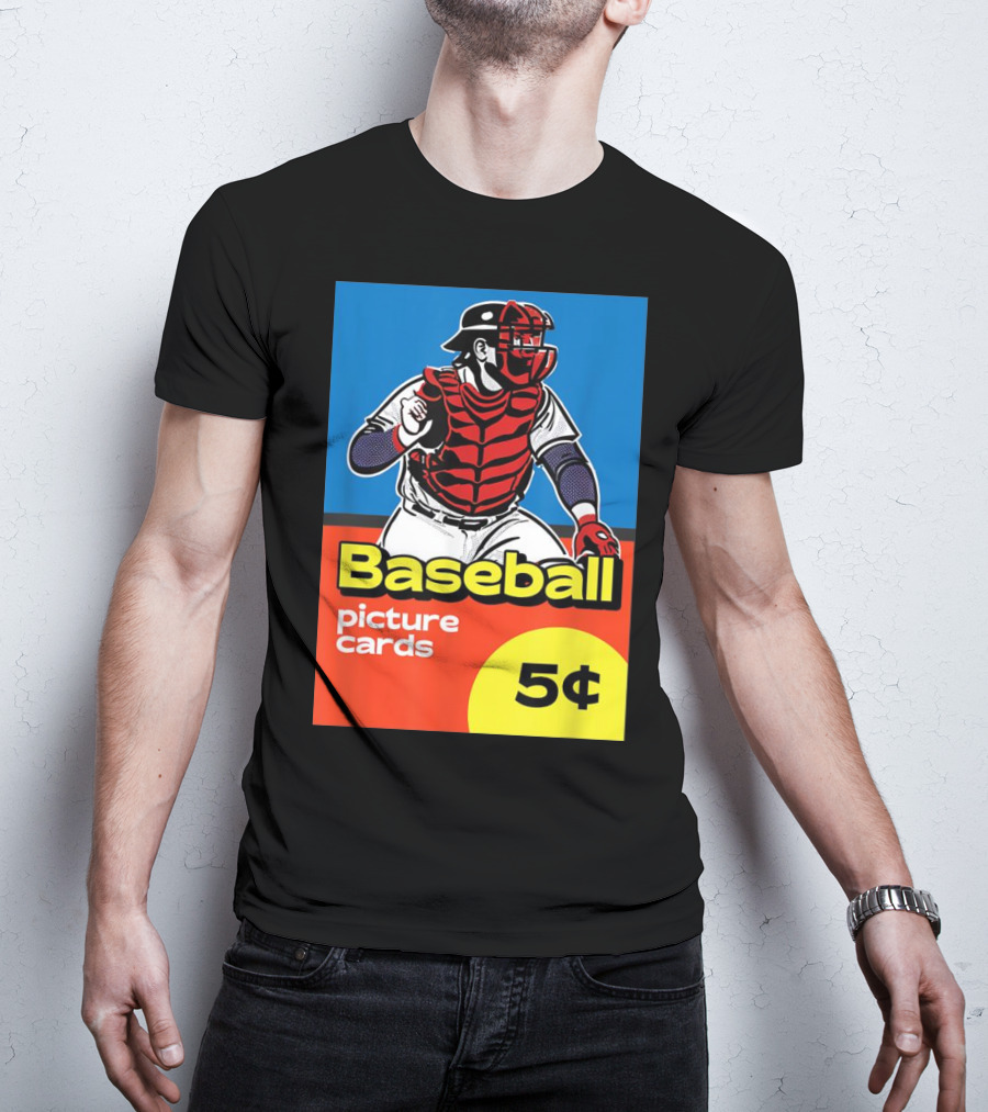Baseball Picture Cards 5¢ Catcher T-Shirt